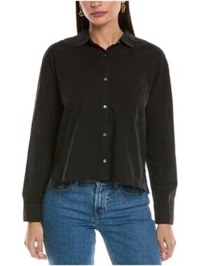 Lola River 100% Tencel Button-Down Shirt with Classic Collar